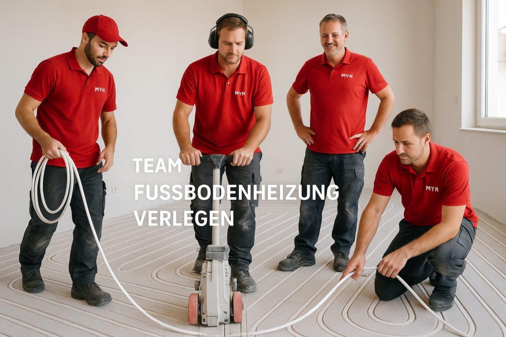 team fussbodenheizung verlegen