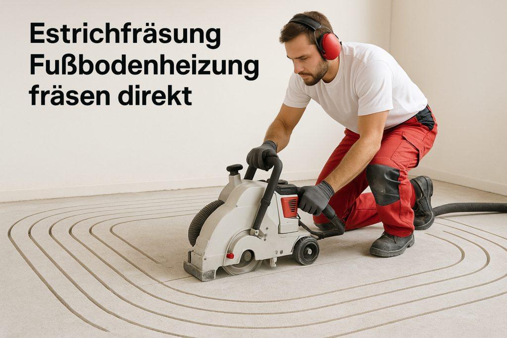 estrichfraesung fussbodenheizung fraesen